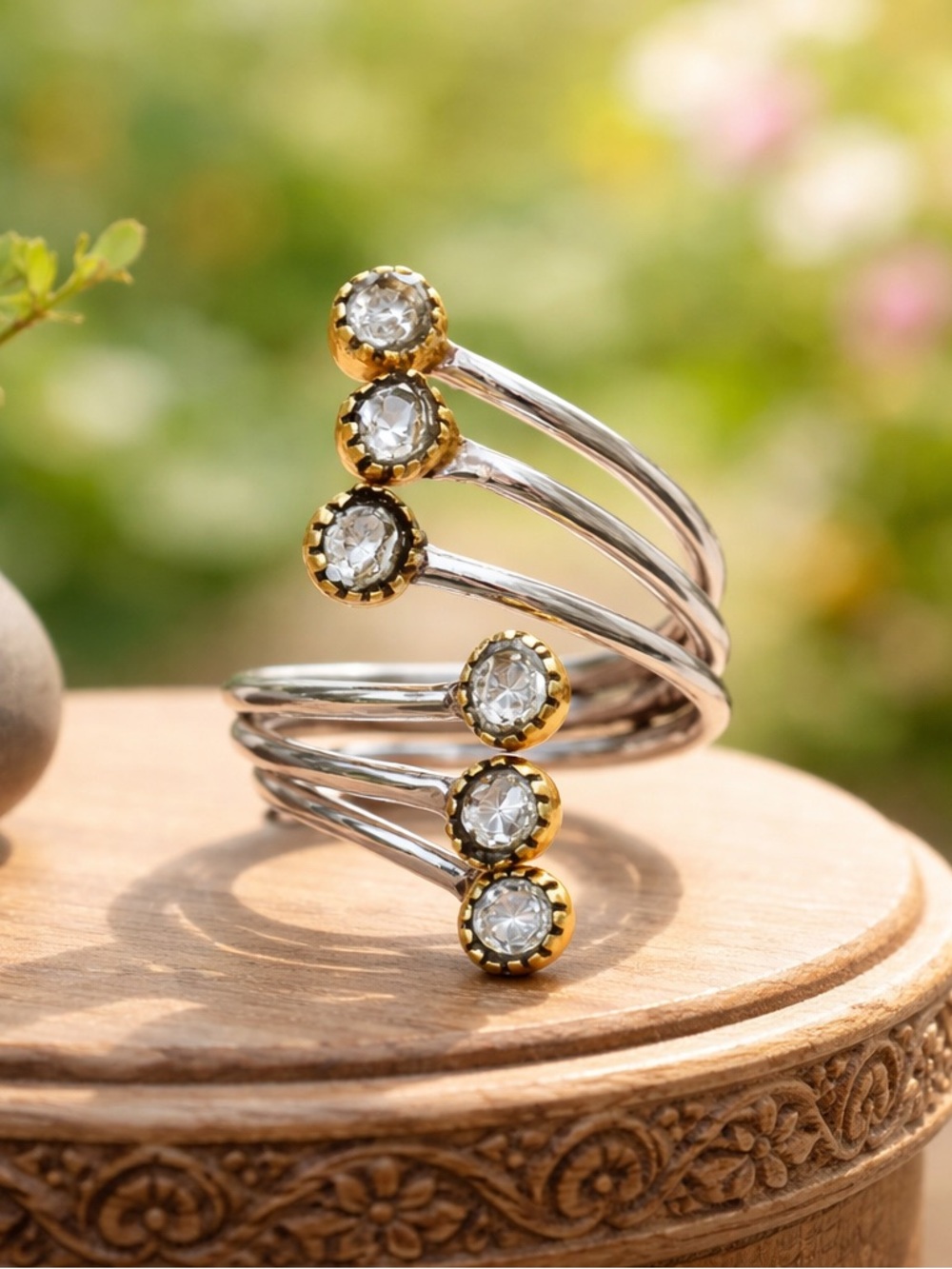 Herkimer Diamond Ring